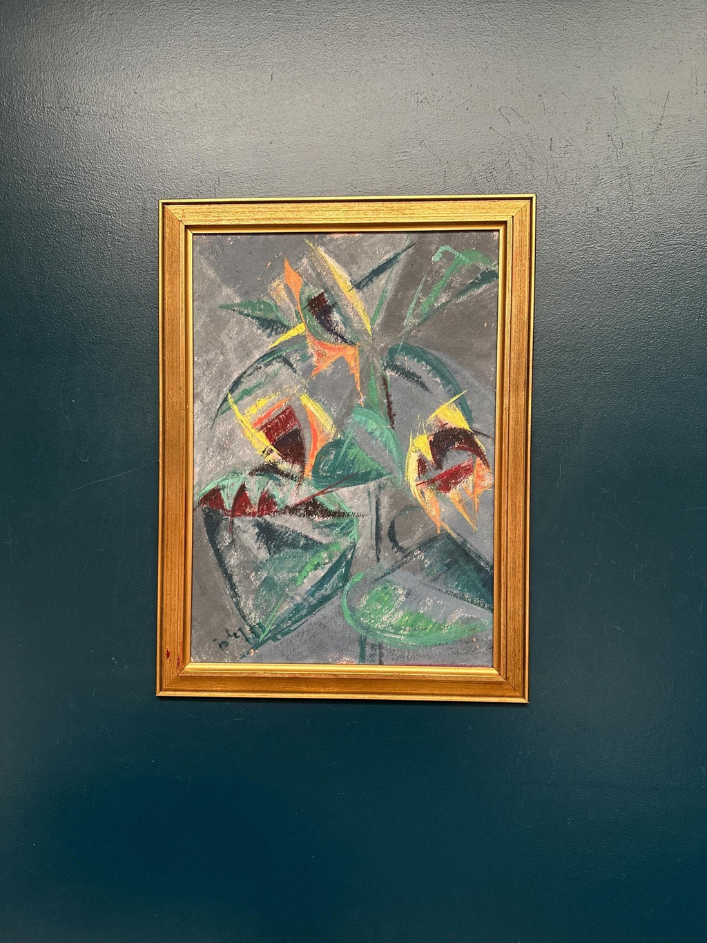 Abstract Still Life with Sunflowers