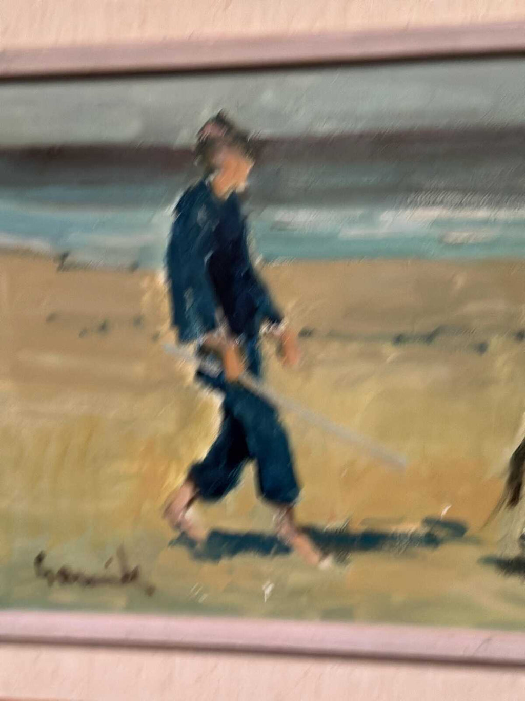 “Children on Donkeys at the Beach” by Tage Gavik