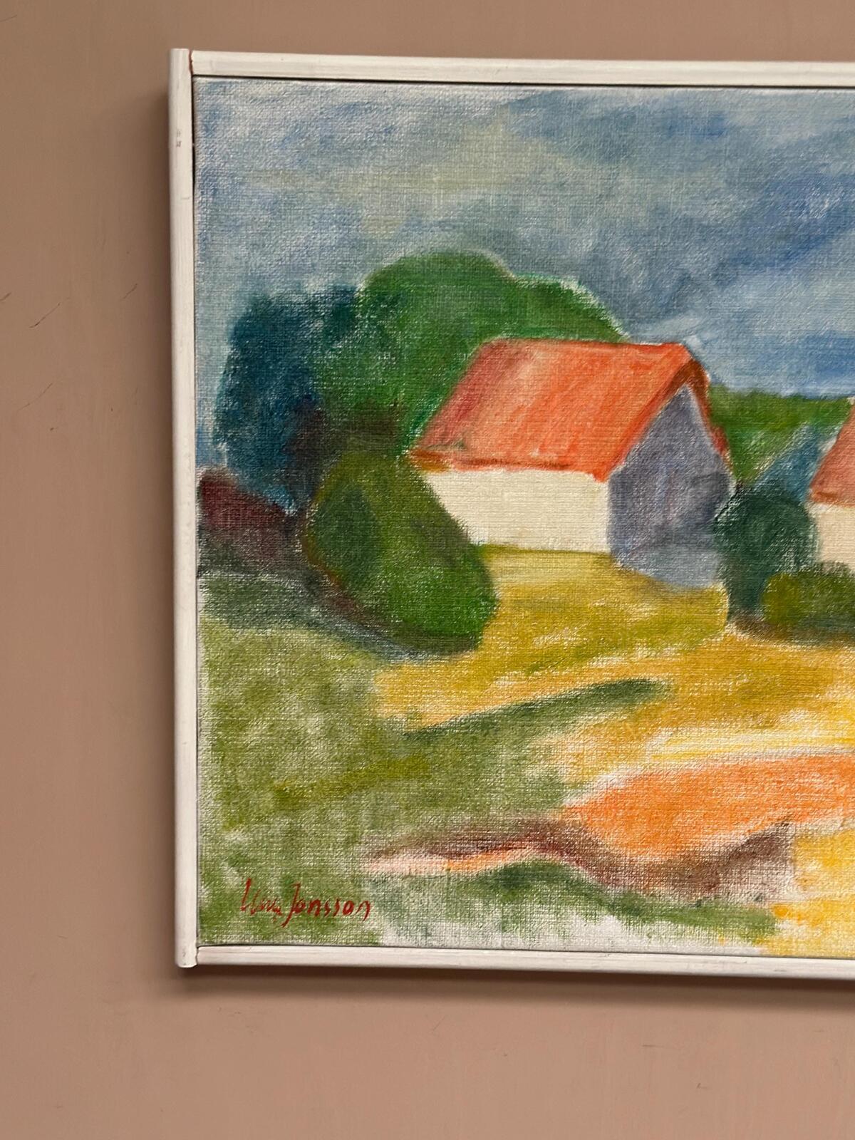“Landscape with Barns” by Ulla Jansson