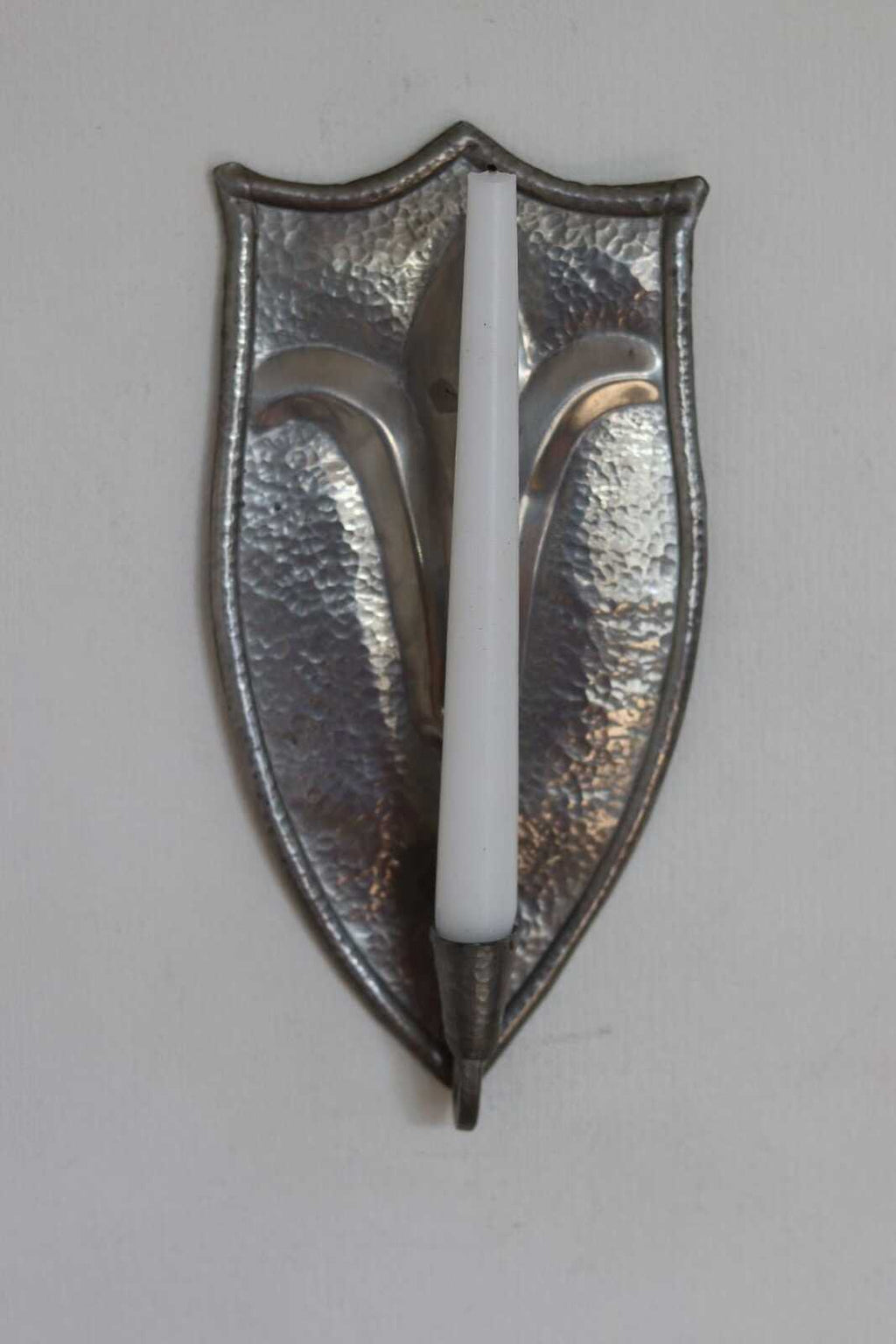 Pair Of Swedish Pewter Sconces