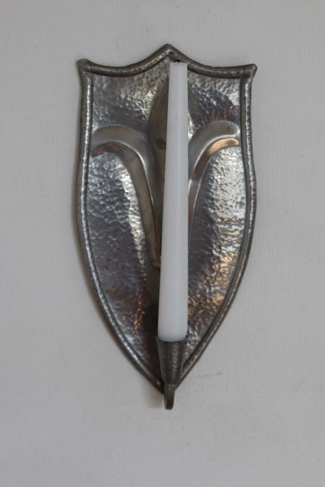 Pair Of Swedish Pewter Sconces