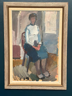 “Seated Woman” by Gösta Stawåsen