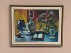 “Book and Flowers” by Eyvind Olesen
