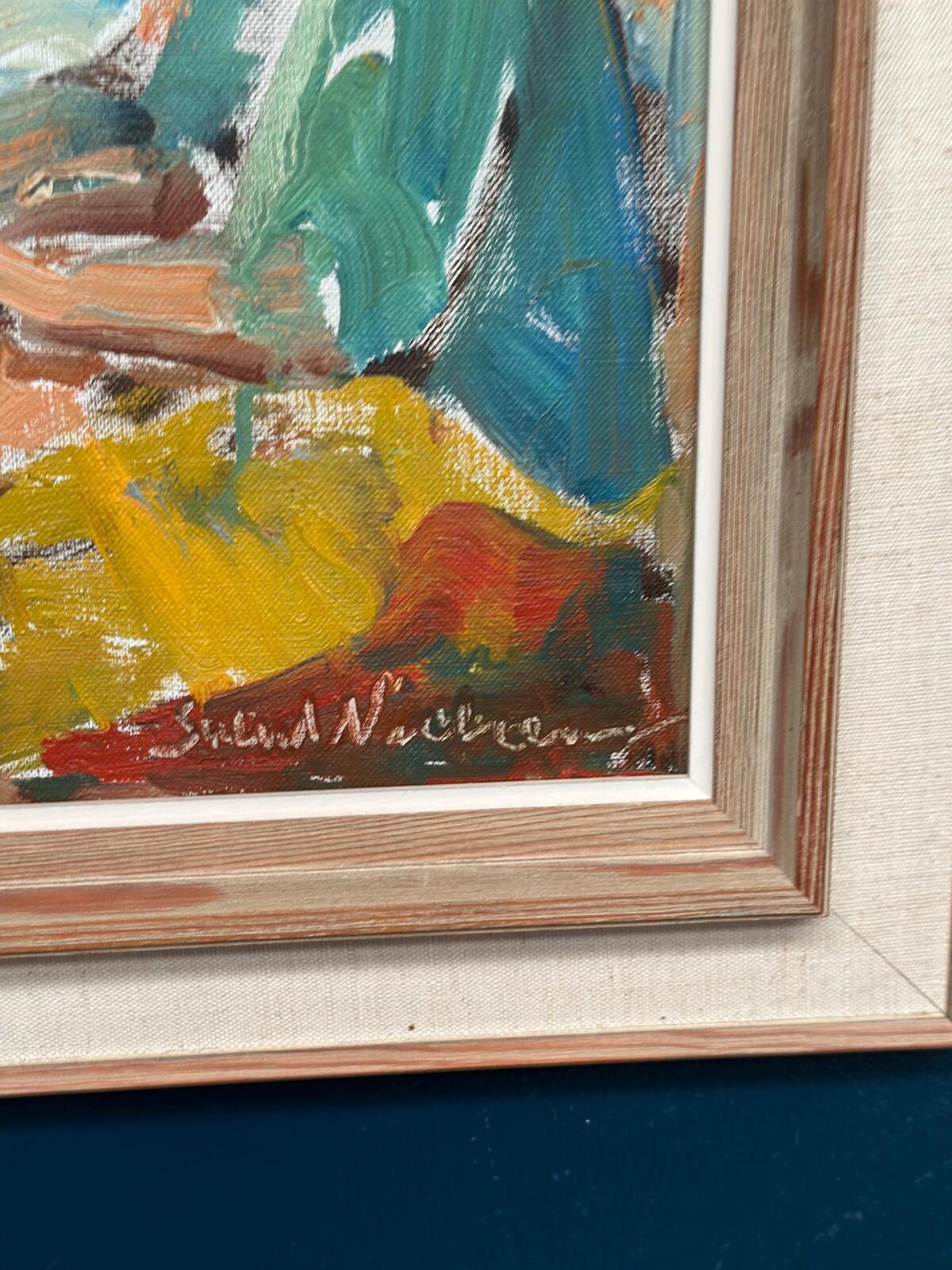 “Figures at the Fish Shed” by Svend Nielsen