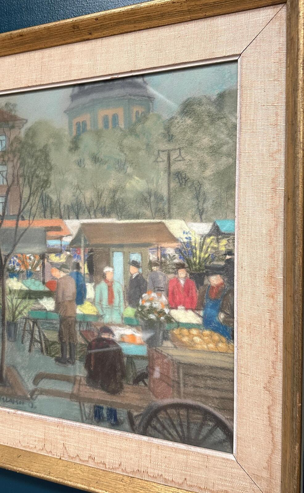 “Market Scene” by Gösta Larsson