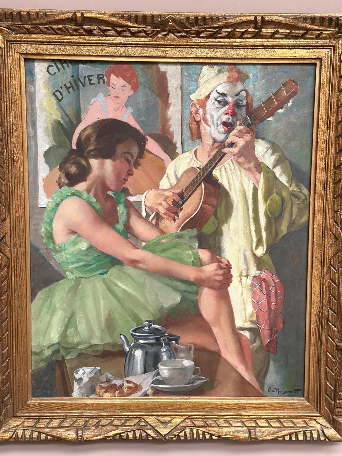 “Woman and Clown” by Philippe de Rougemont