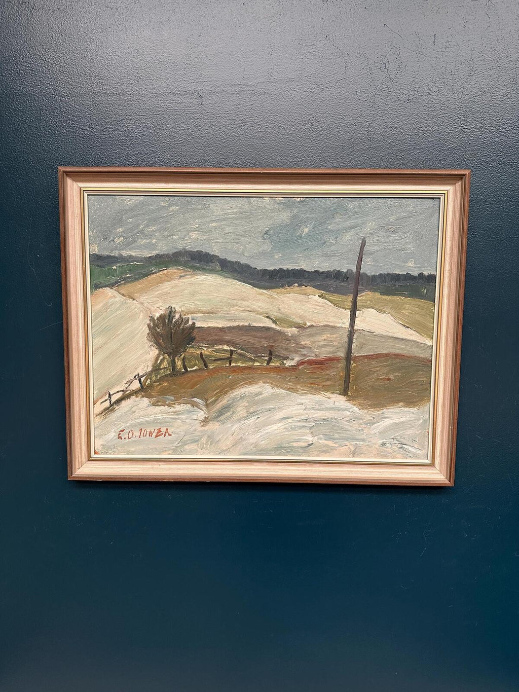 “Winter Landscape, Österlen” by E. O. Jonza