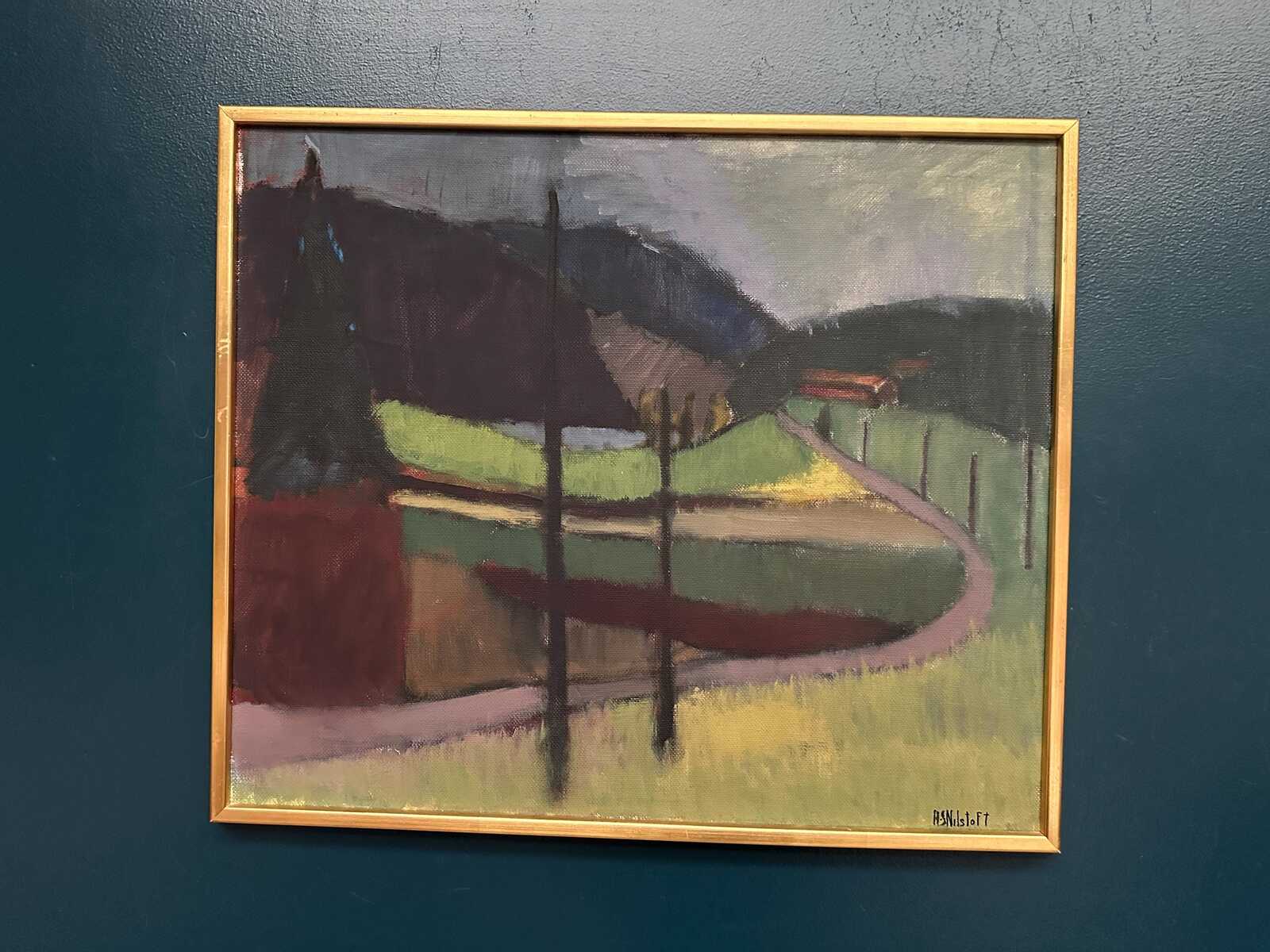 “Landscape” by Anna‑Stina Lorentze Nilstoft (1928–2017)