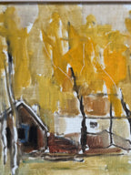 “Houses and Trees in Autumn ” by Pia H. Campbell