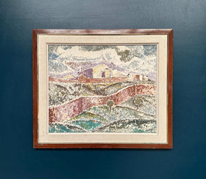“Landscape with Buildings” by Gösta Nordblad