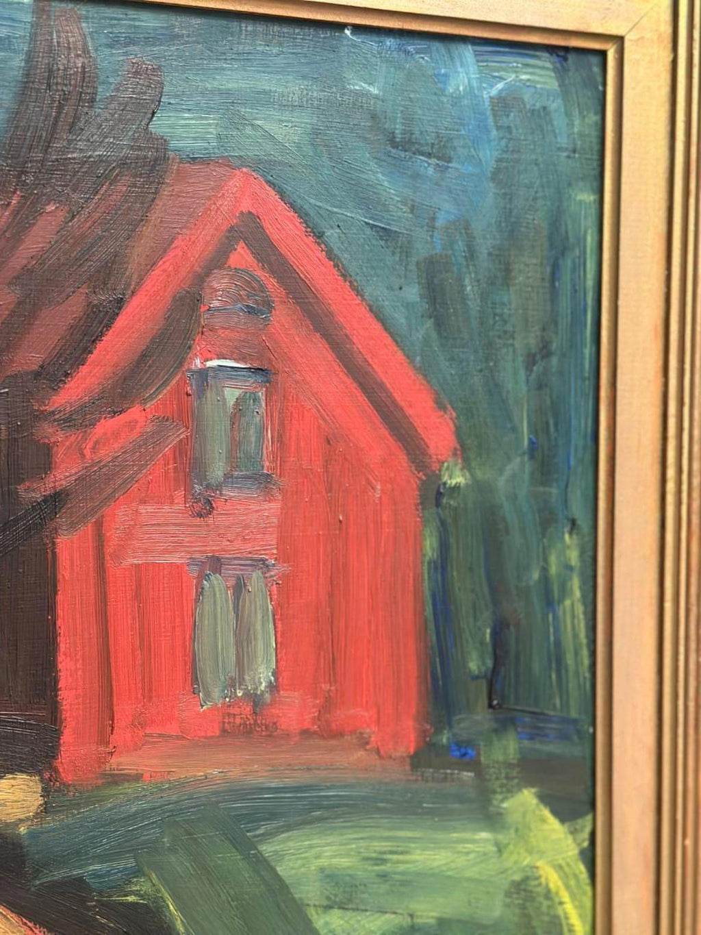 “Landscape with House” by Manfred Flyckt