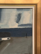 “Coastal Motif with Houses” by Egon Møldrup