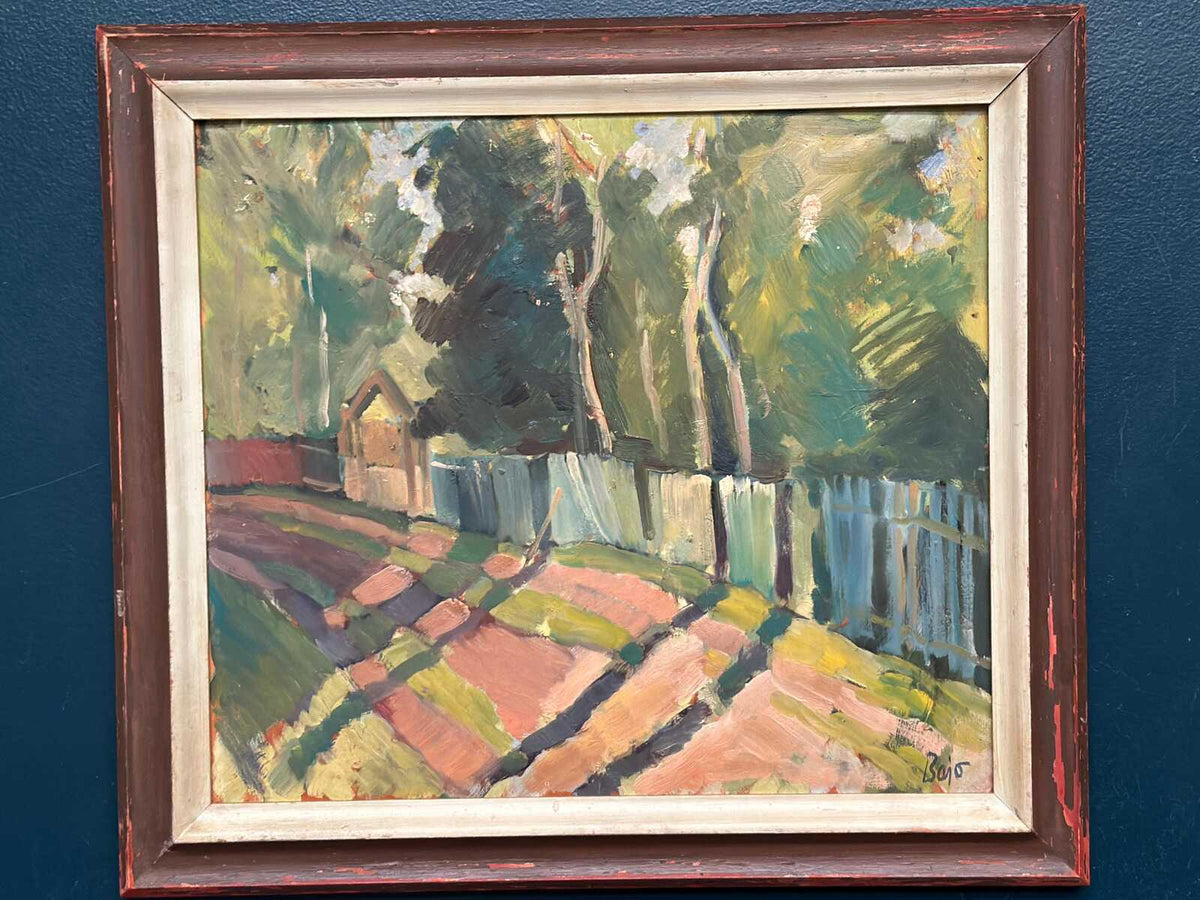 “Landscape with Fence” by Bajo