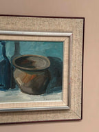 “Pot and Blue Bottle” by Viktor Rasmussen