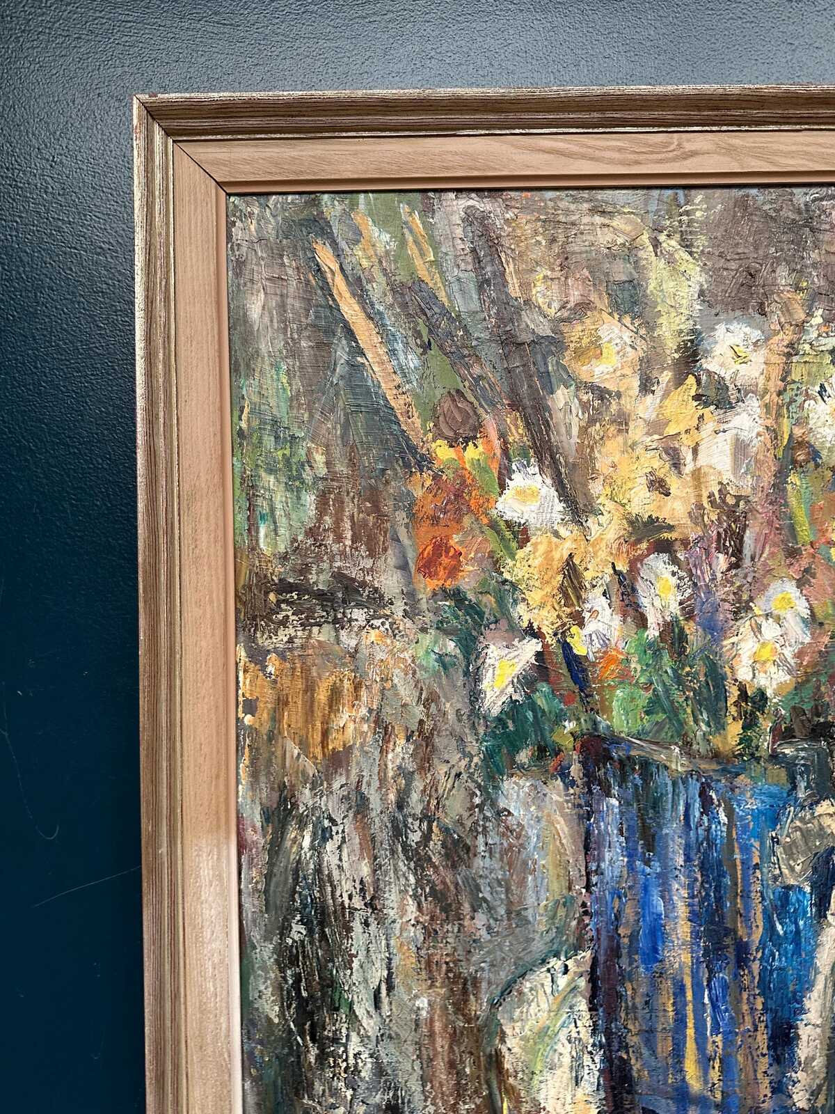 “Flowers in Blue Vase” by Sven Age