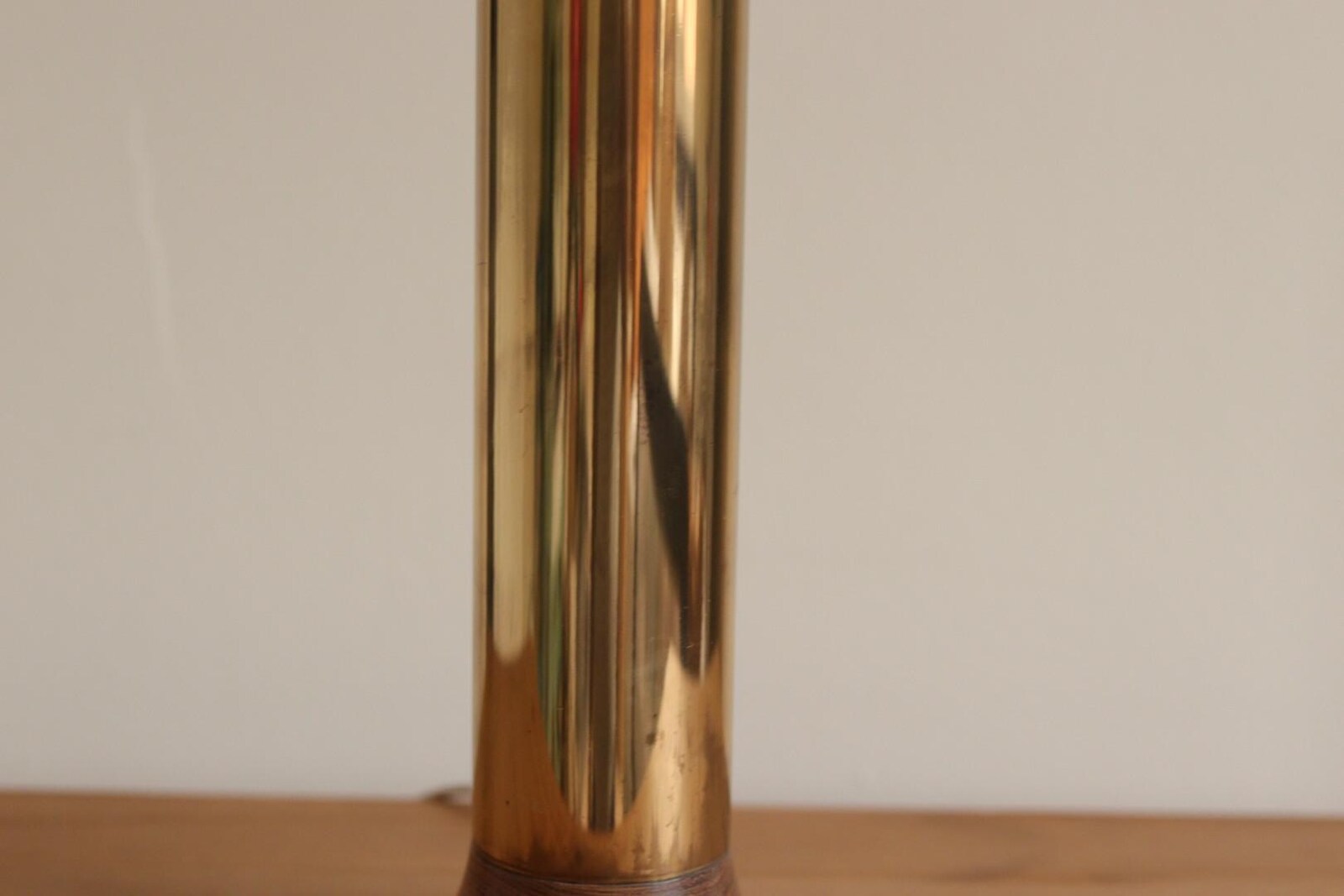 Large Vintage Brass Table Lamp