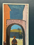 “Man Riding a Donkey” by Harry Sahlin