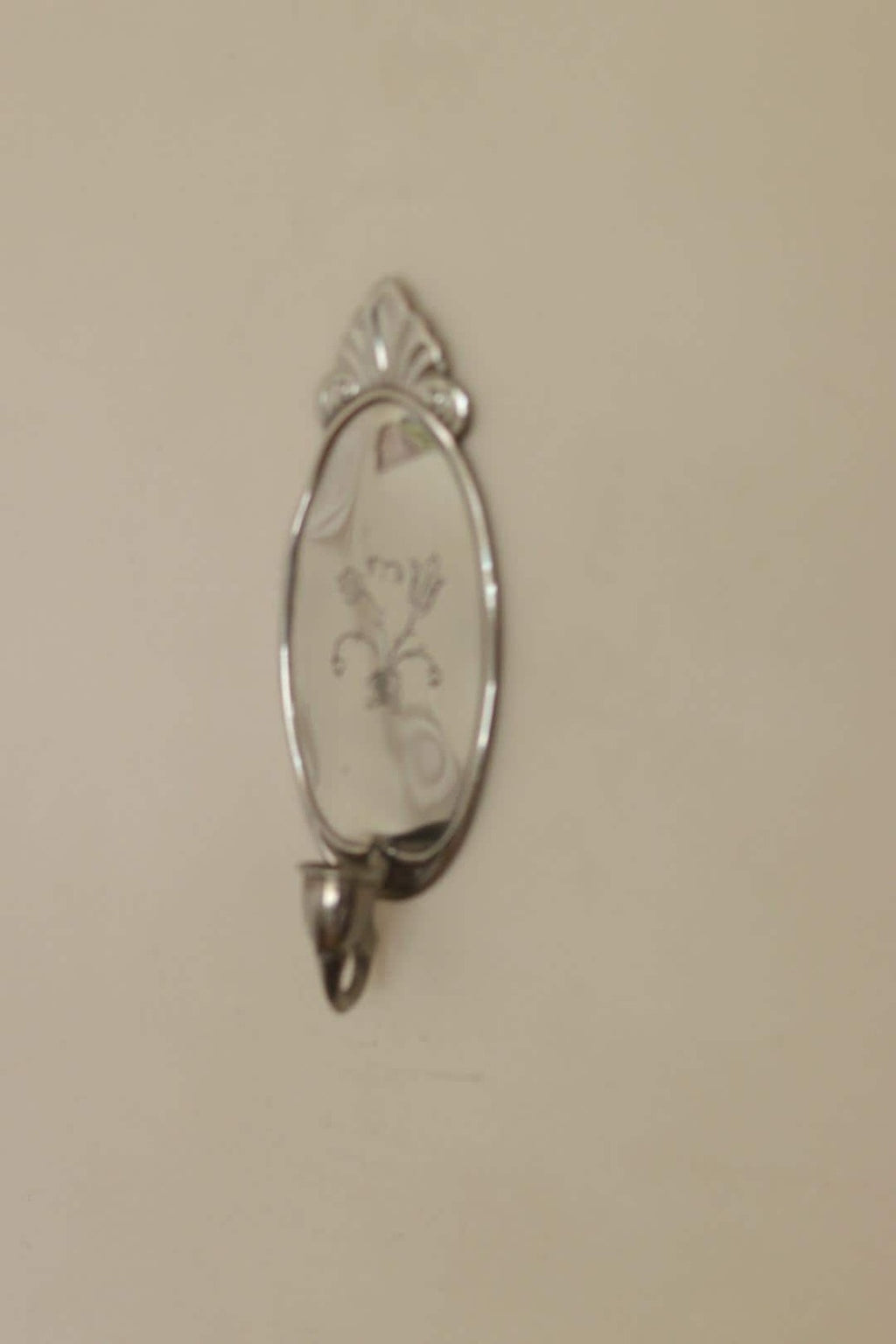 Pair of Mid Century Swedish Pewter Sconces with Mirror by Svenskt - Tenn