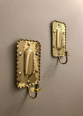 Pair of Mid-Century Swedish Brass  Sconces