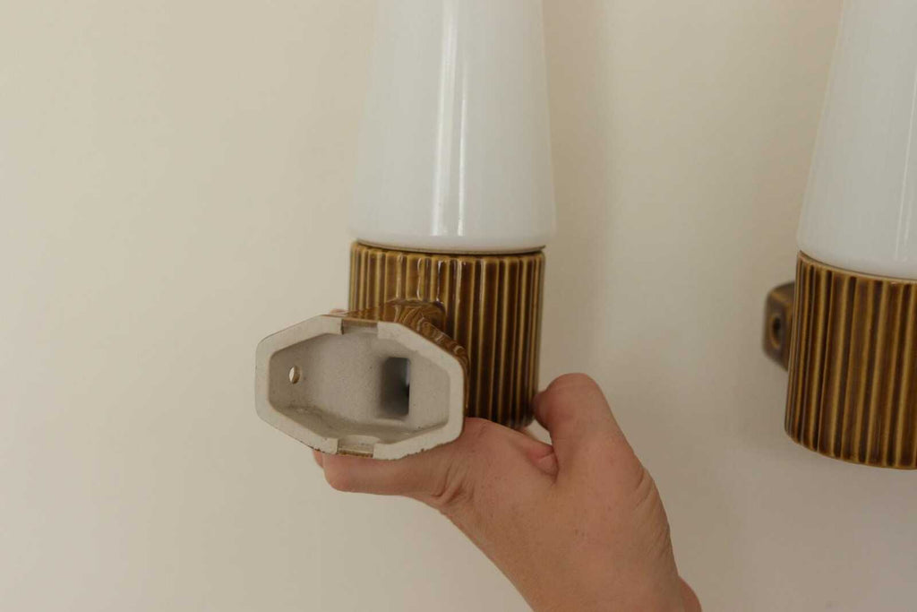 Pair of Swedish Wall lamps designed by SIGVARD BERNADOTTE for IFÖ