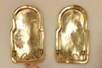 Pair Of Mid Century Swedish Brass Sconces