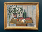 “Potted Plant and Green Bottle” by Åke Winnberg
