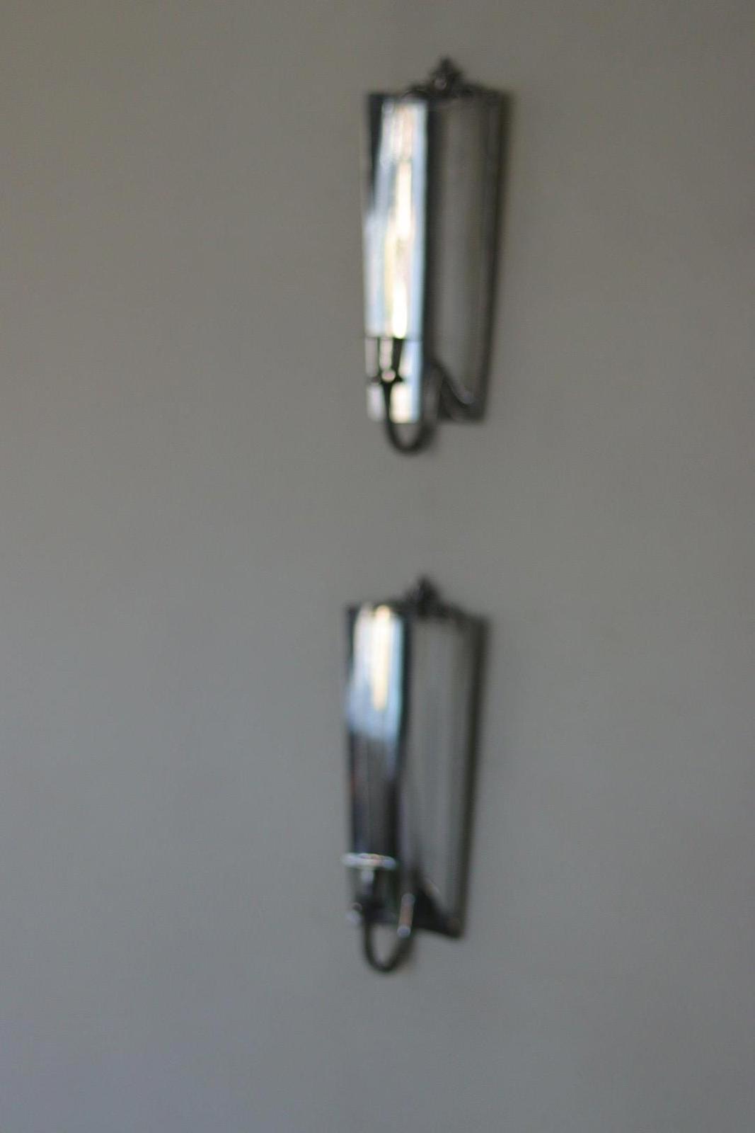 Pair of Mid Century Swedish Pewter Sconces by Svenskt Tenn