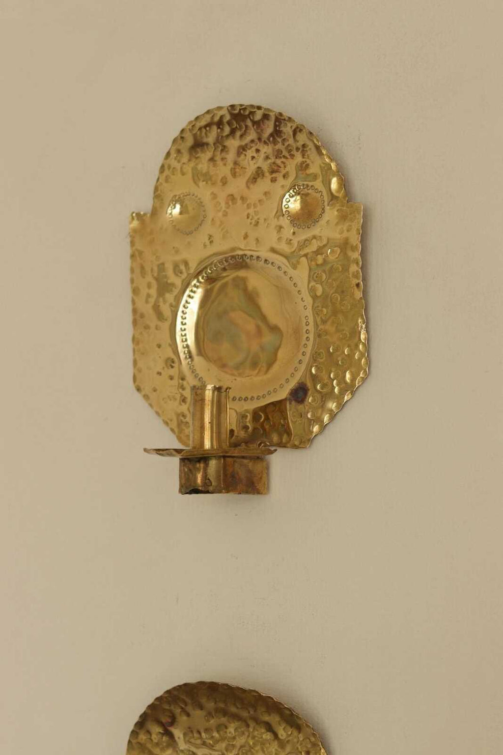 Pair Of Mid Century Swedish Brass Sconces