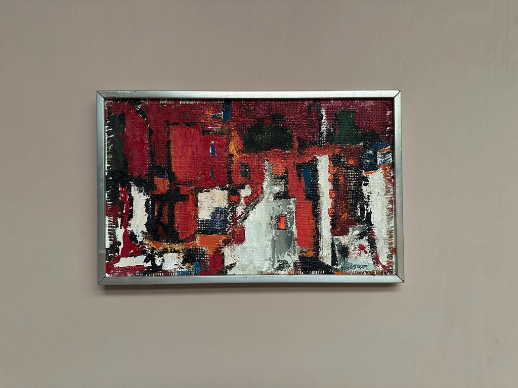 “Cityscape in Red” by Holger Oijens (1907–2004)