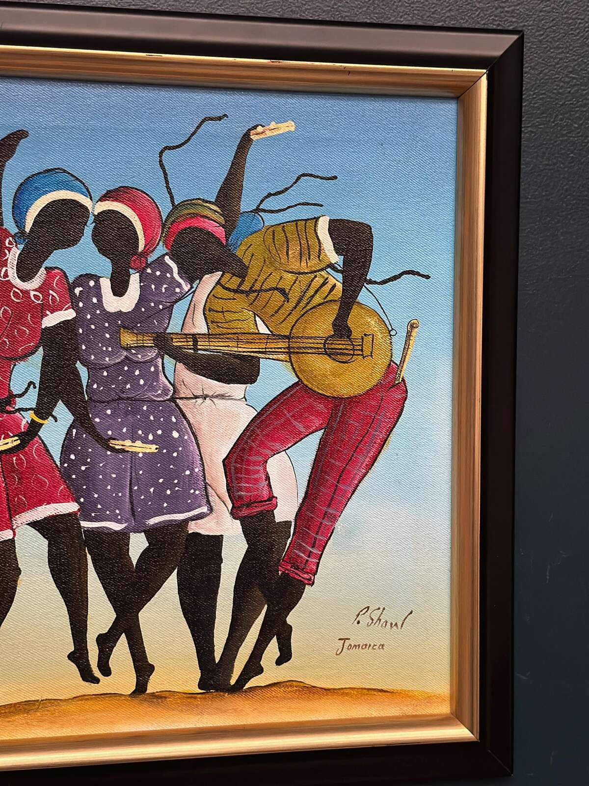 “Dancing Figures with Instruments” by R. Shaw