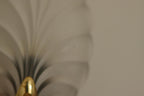 Pair of Art Deco Brass & Glass Shell Wall Lamps – Denmark, 1930s – Rewired, Working, E14