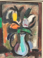 “Tulips in Blue Vase” by Eric Elfwén