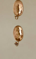 Pair of Swedish Copper Oval Wall Sconces