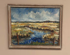 “Marsklandskap från Ribe” by Niels Mandrup Bruun (1918–1993)