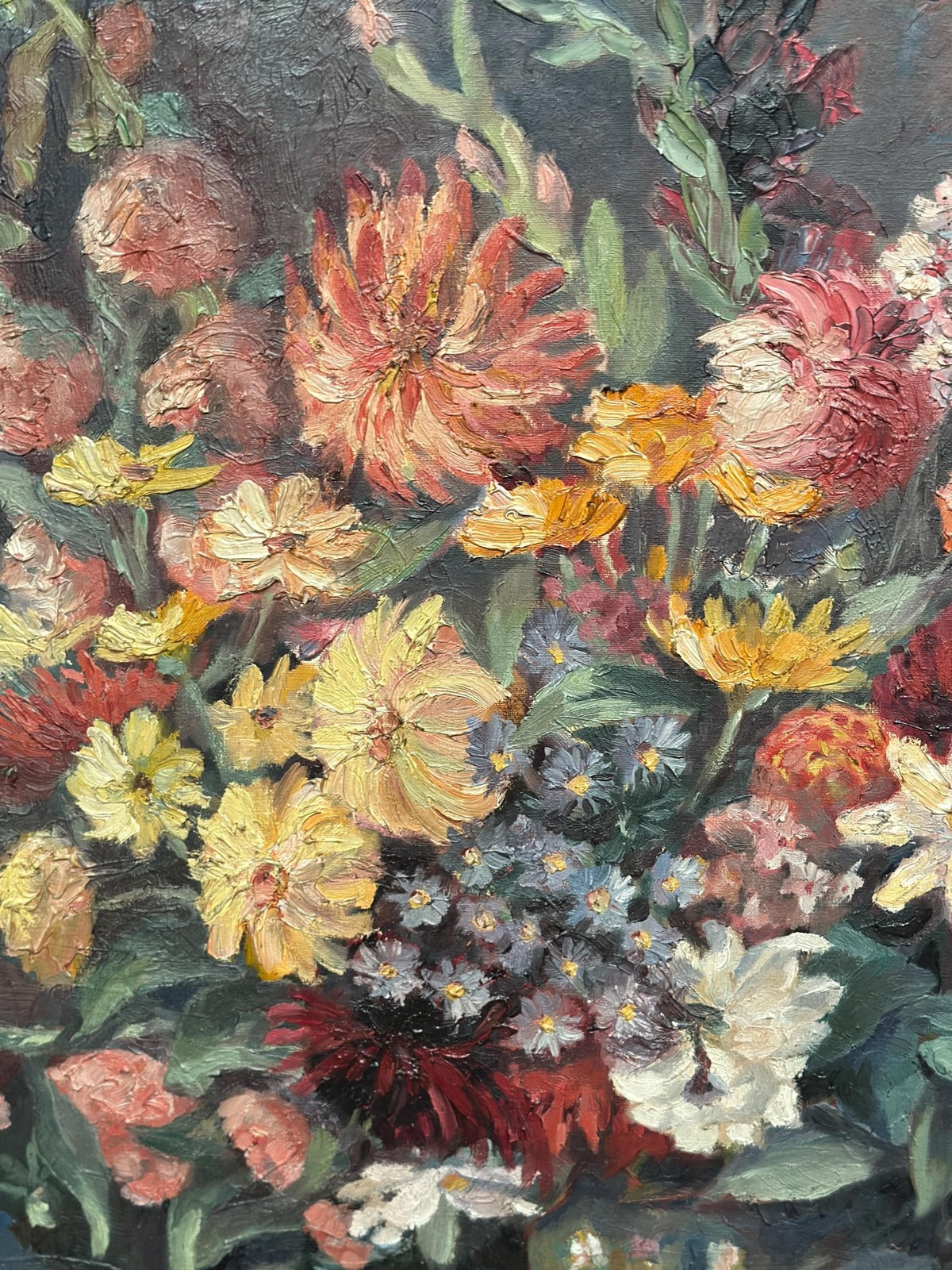 “Still Life with Flowers” by F. Wiegand