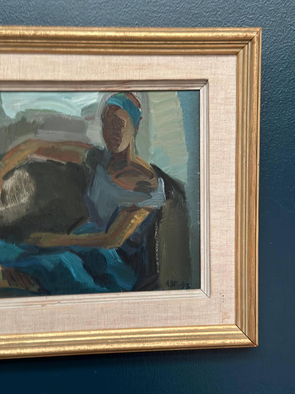 “Sitting Woman” by Gösta Asp –  Dated 1955