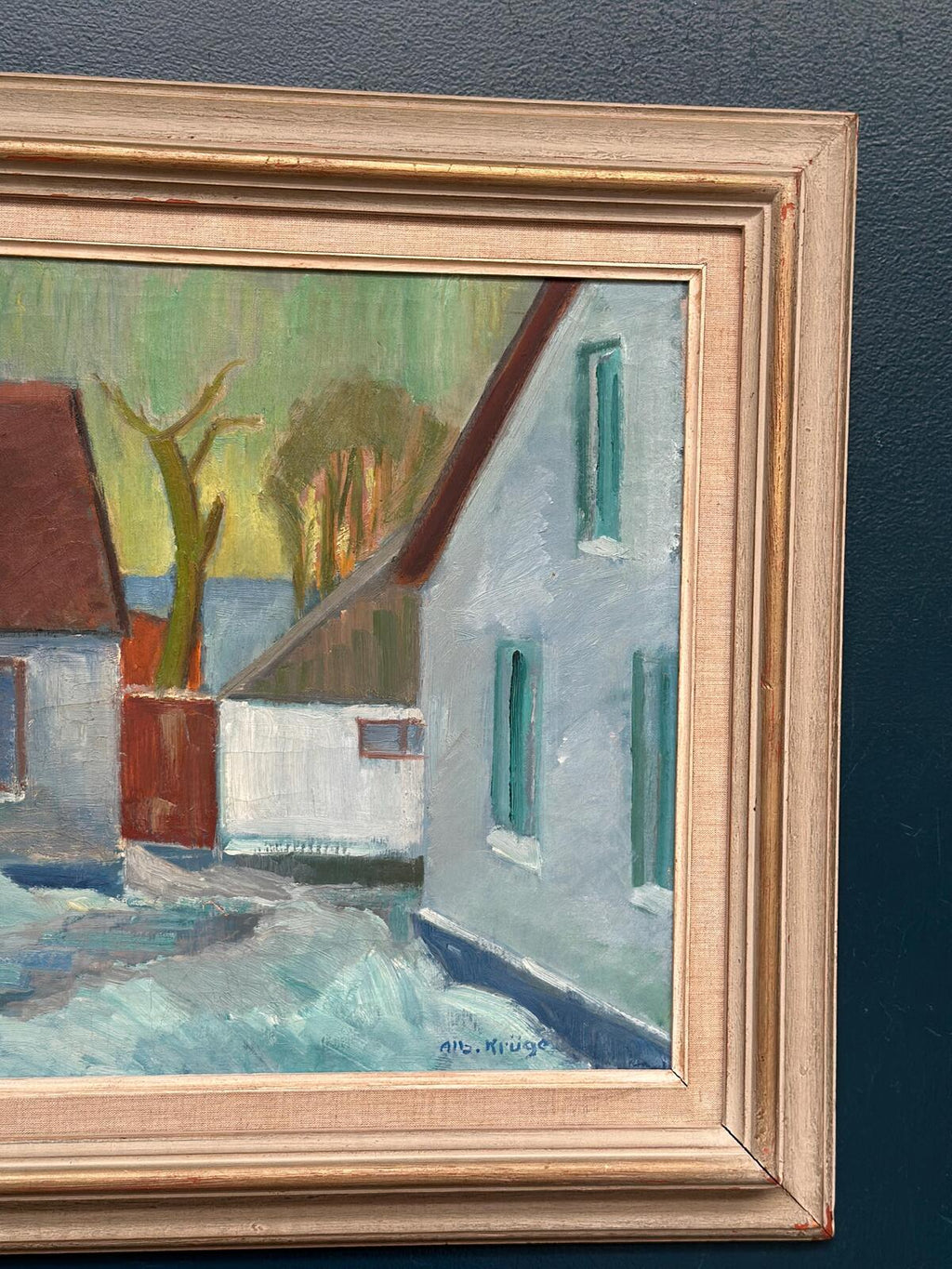 “Vinter Kväll Viks” by Albert Krüger (1885–1965)
