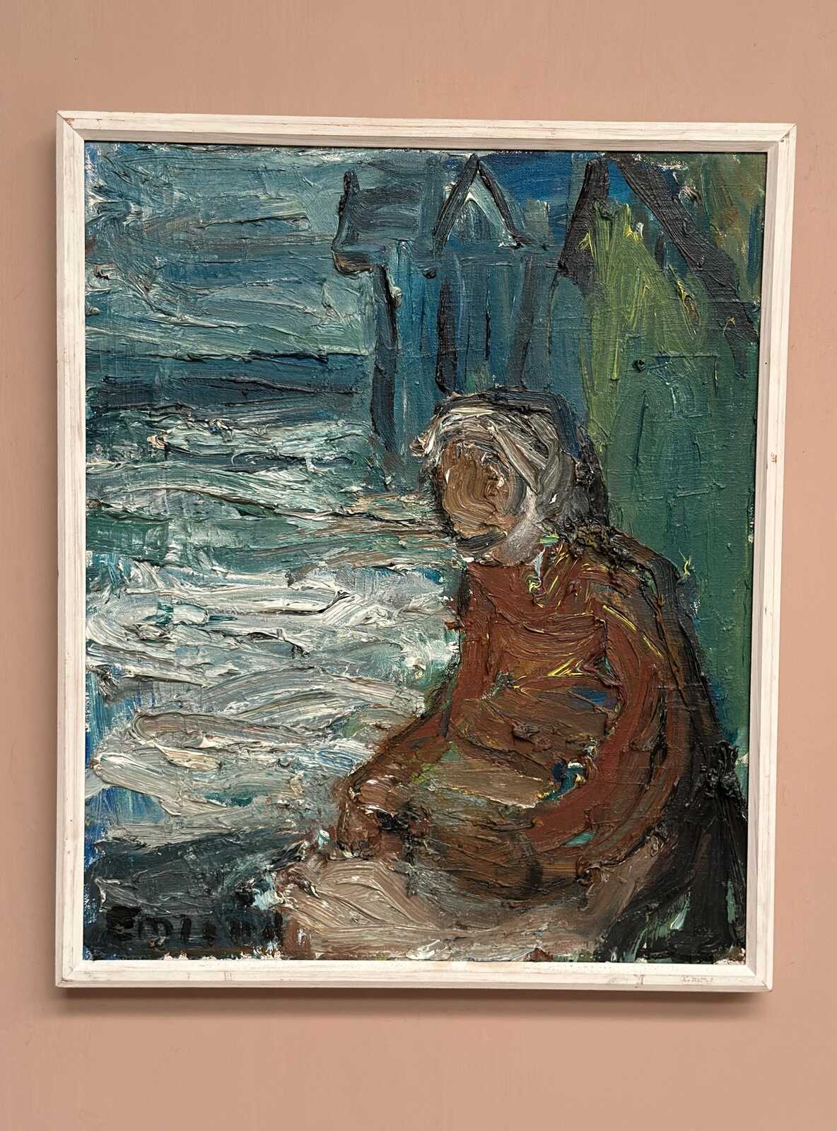 “Figure by the Harbor” by Einar Emland