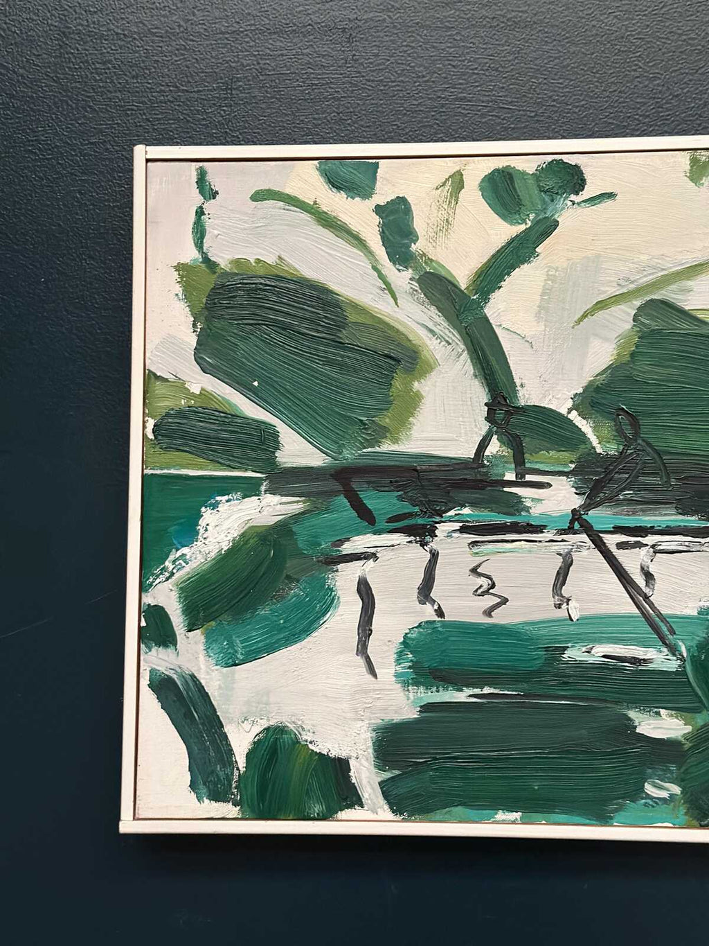 “Rowboats in a Green Landscape” by Bo Swenson