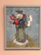 Flowers in Green Vase