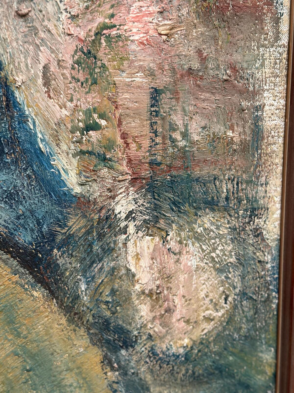 “Kvinna i blått” by Gösta Falck