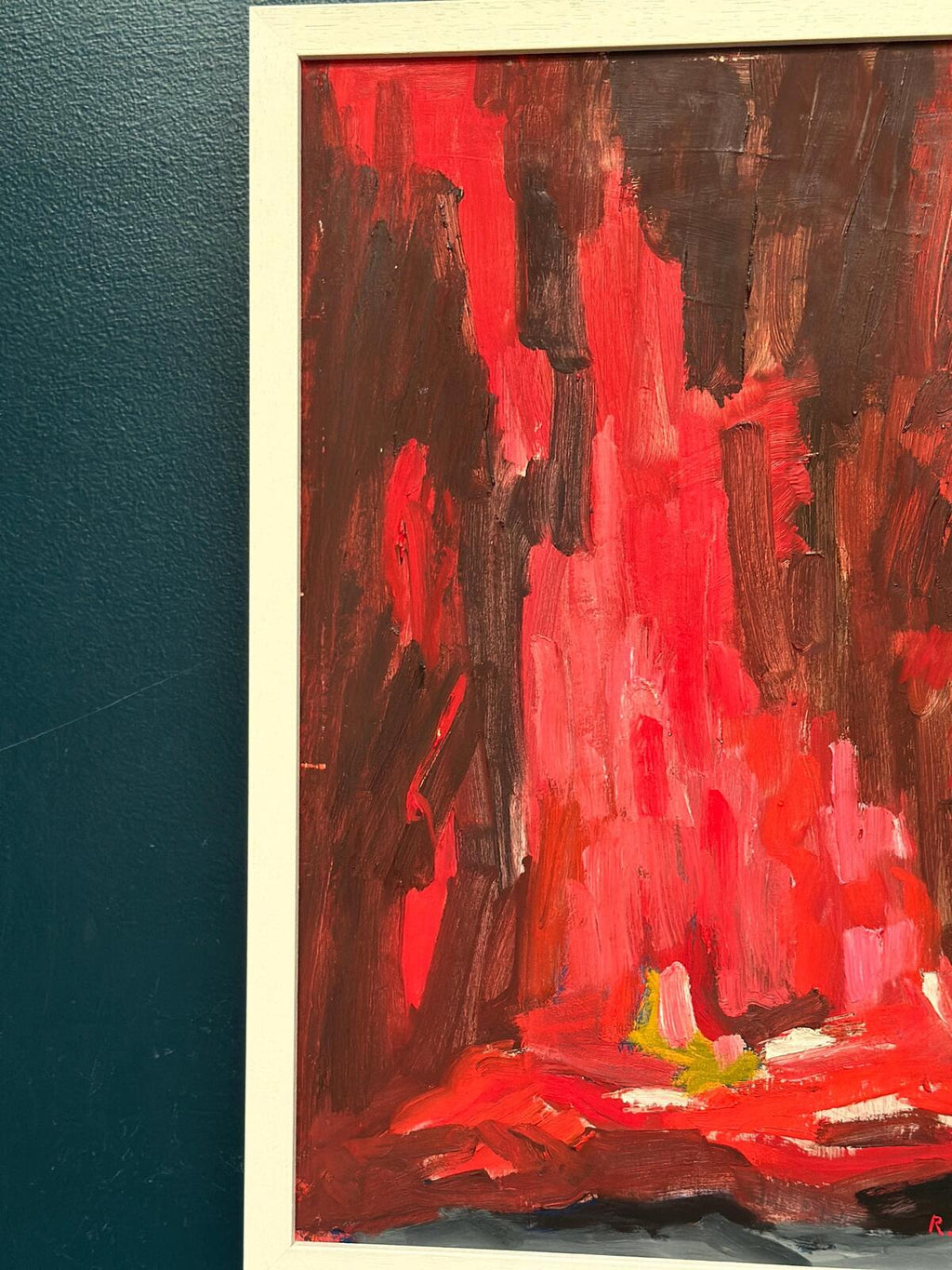 “Abstract Composition in Red” by Rune Pettersson