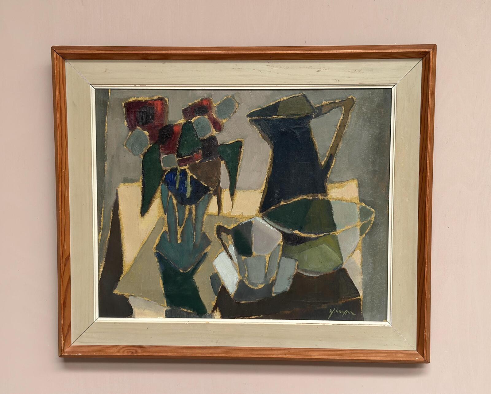 “Cubist Still Life” by Sven Johansson (1916–1990)