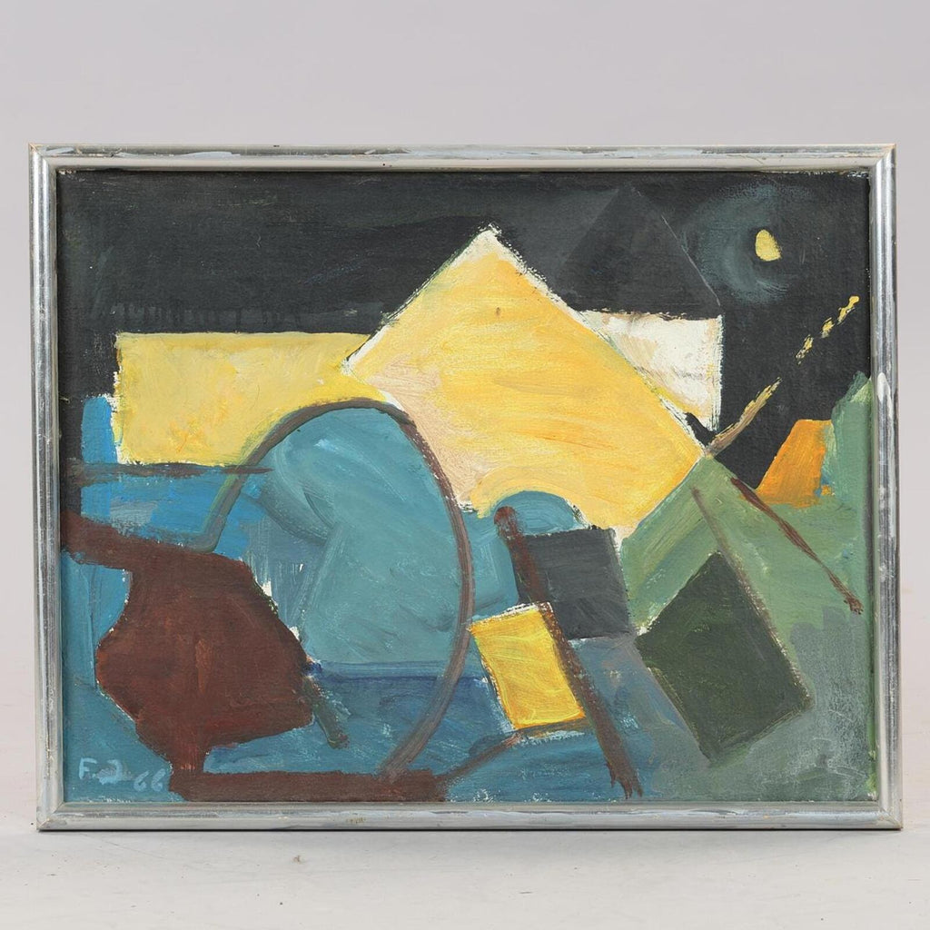 “Abstract Composition” – Dated 1966