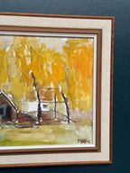 “Houses and Trees in Autumn ” by Pia H. Campbell