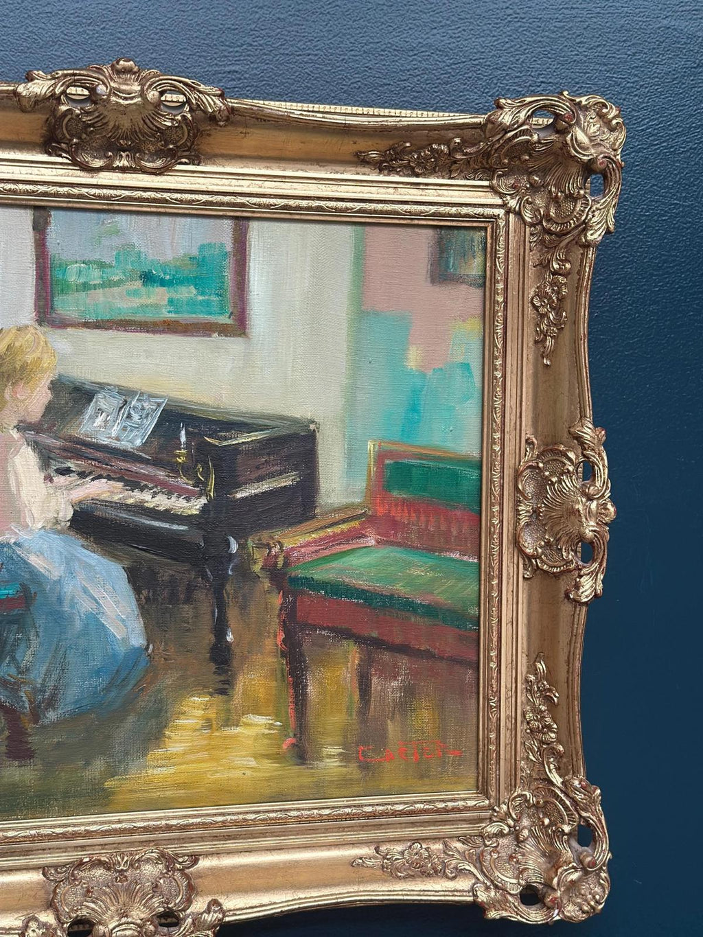 "Woman at Piano” by Nicolai Coster