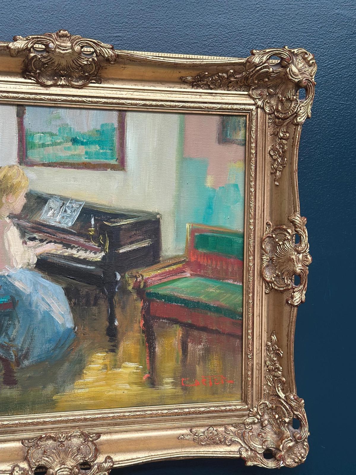 "Woman at Piano” by Nicolai Coster