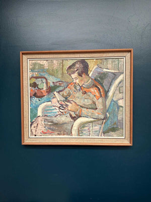 “Man Reading Book” by Rune Person
