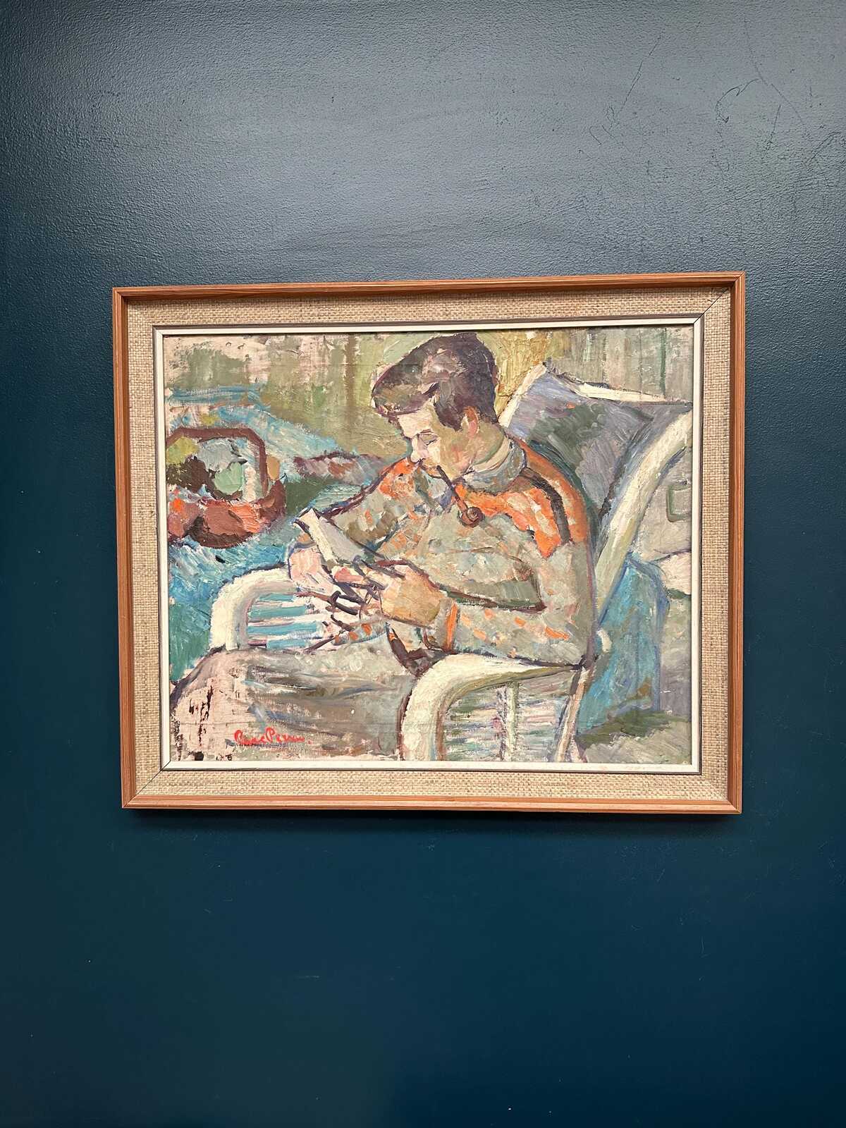 “Man Reading Book” by Rune Person