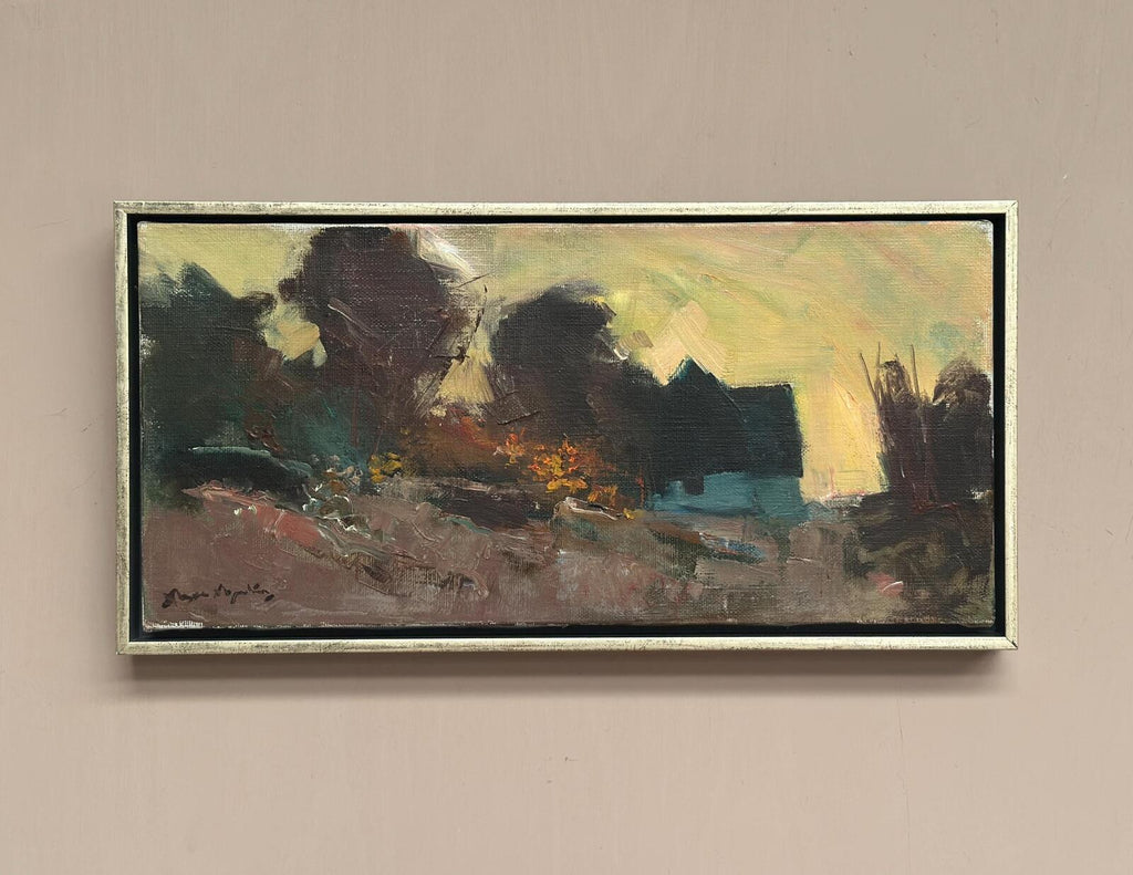 “Landscape with Blue Hut” by Arne Aspelin